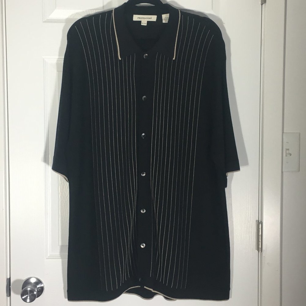 EUC Pronto Uomo Men's Silk/Cotton Button Down